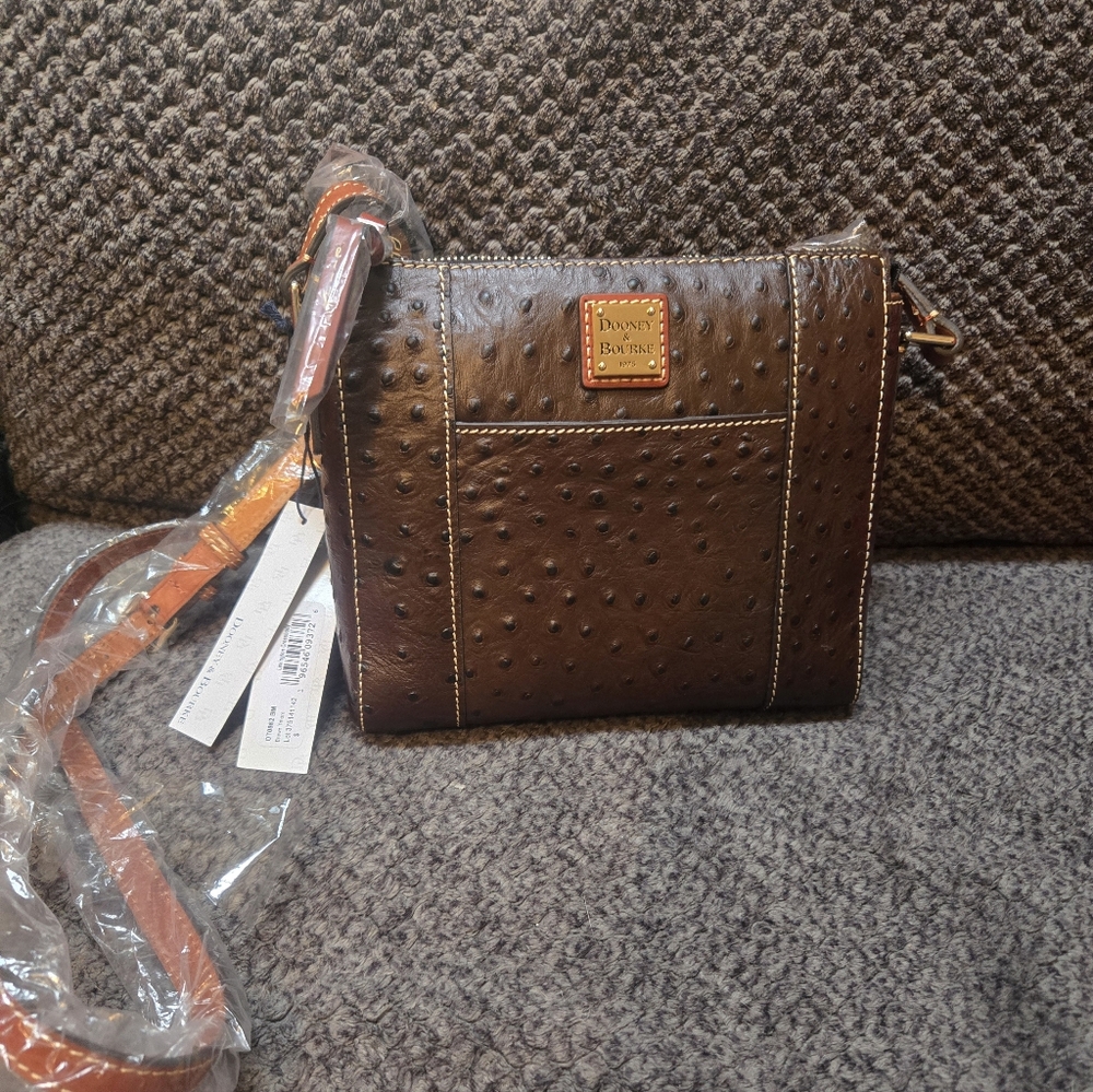Authentic Dooney and Bourke Ostrich Crossbody